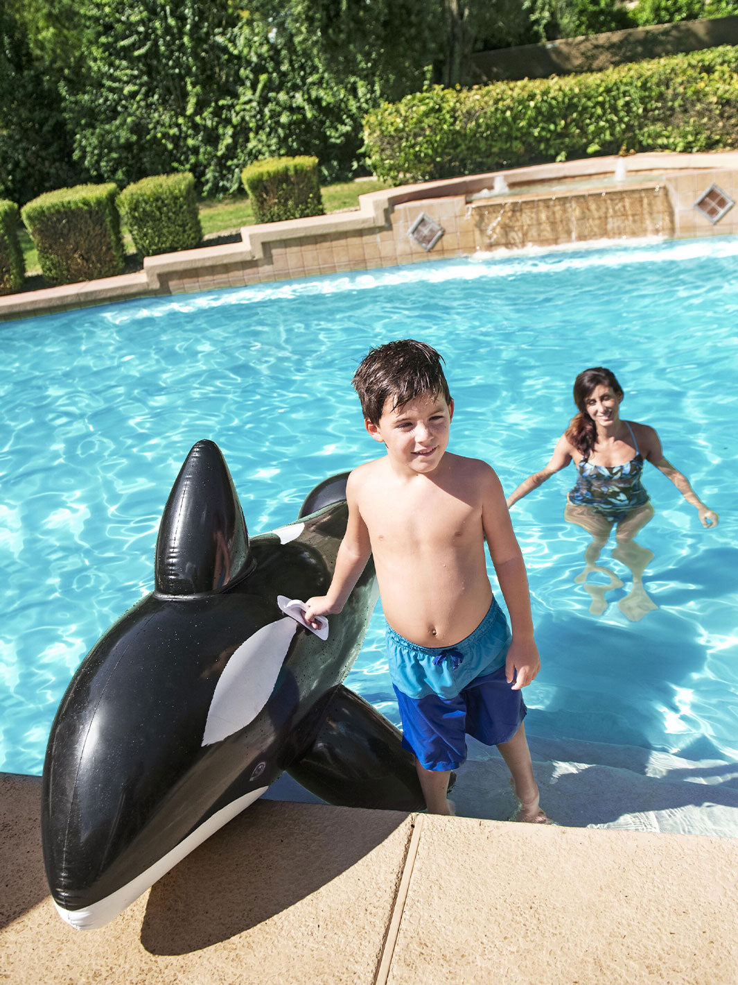 Flotador Ballena Inflable Bestway Jumbo 2.03 m para Alberca