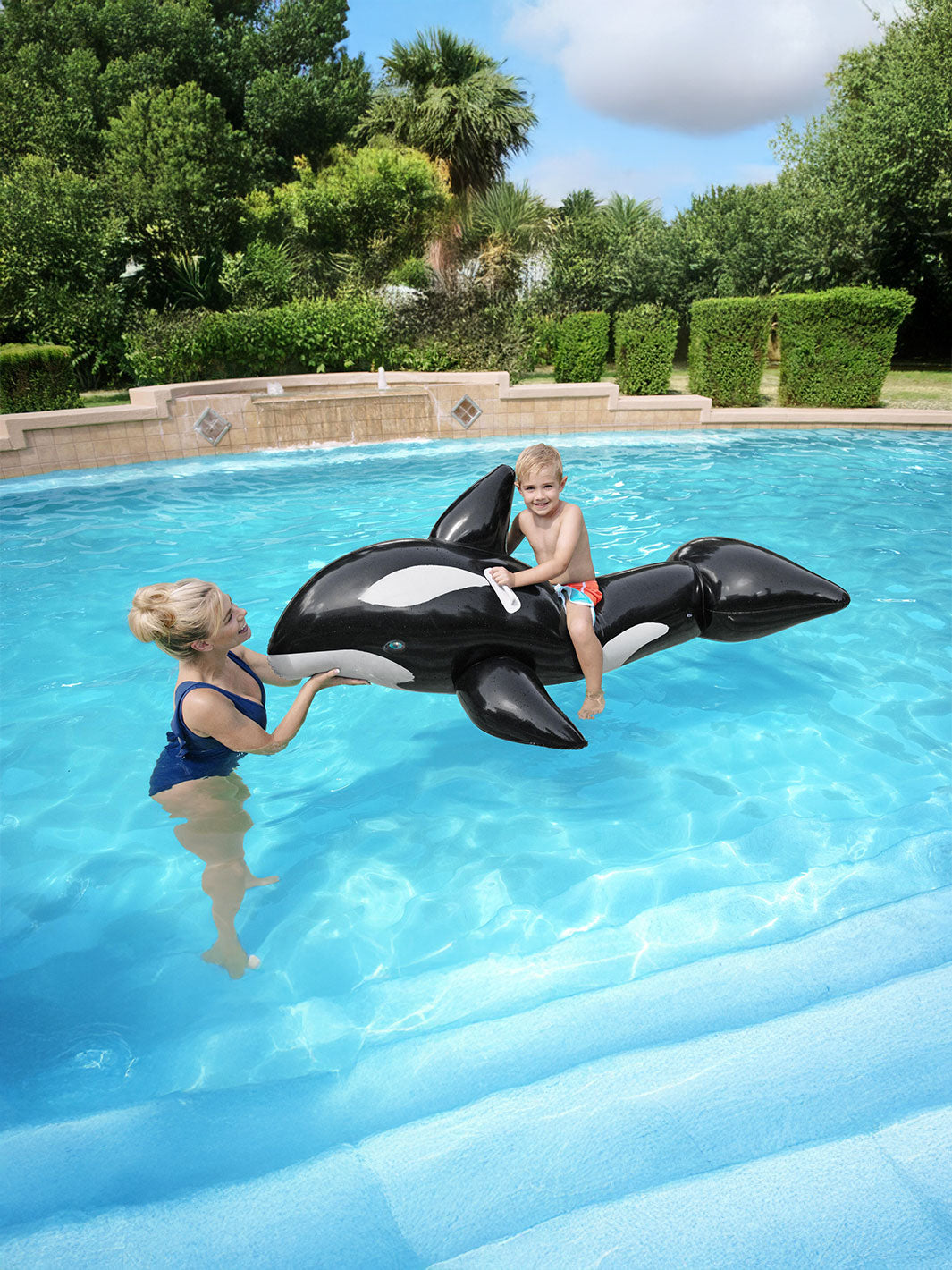 Flotador Ballena Inflable Bestway Jumbo 2.03 m para Alberca