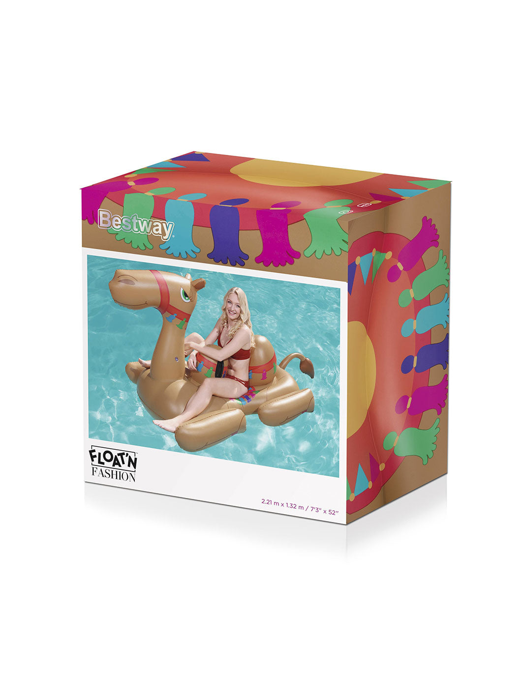 Flotador Camello Inflable Gigante Bestway Ride-On para Alberca
