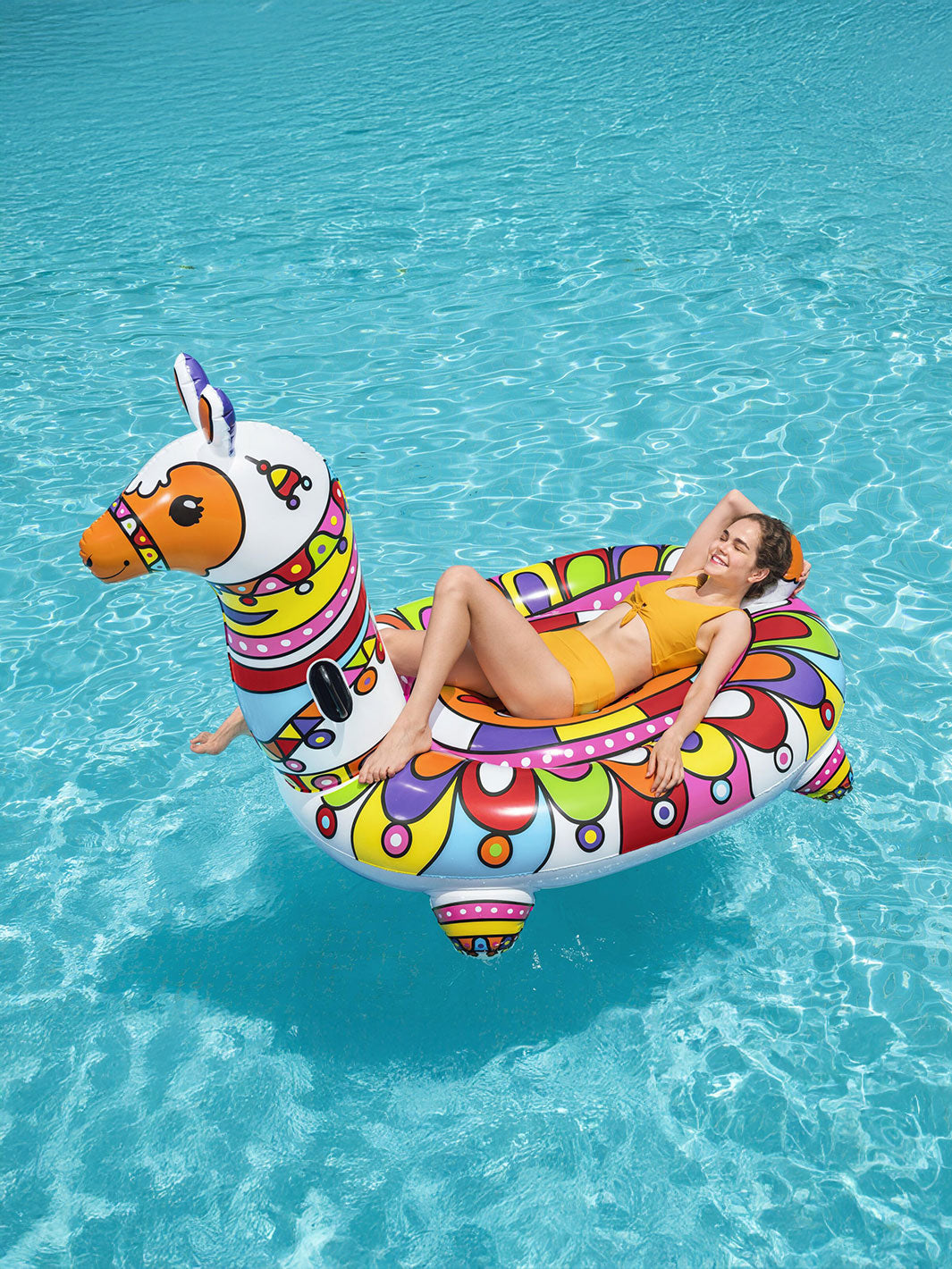 Flotador Llama Inflable Bestway 1.93 m para Alberca