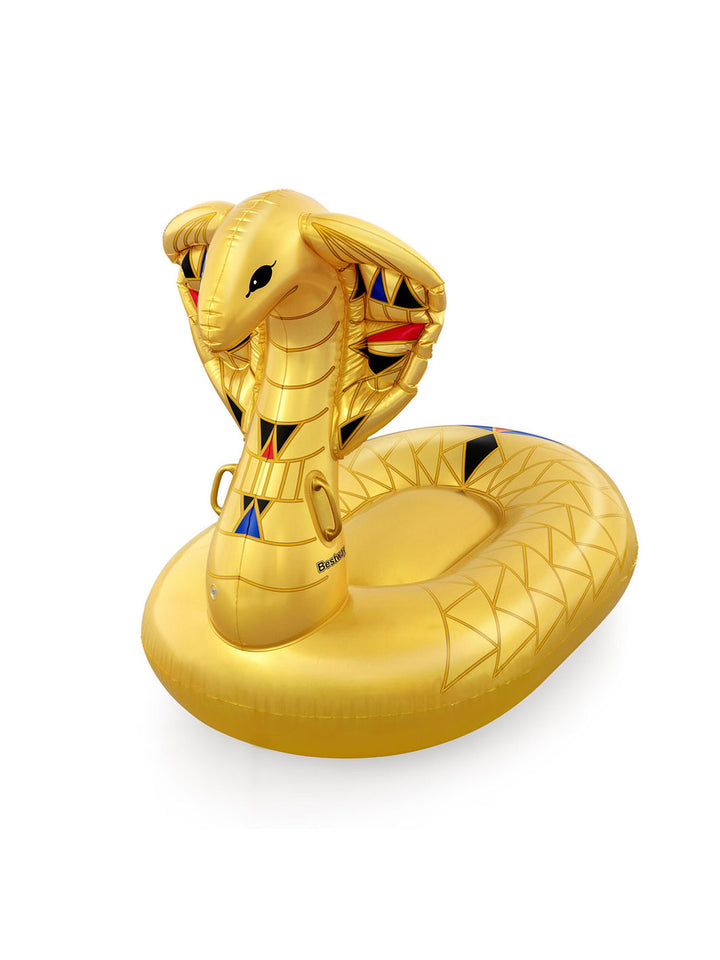 Flotador Serpiente Dorada Inflable Bestway 1.80 m para Alberca