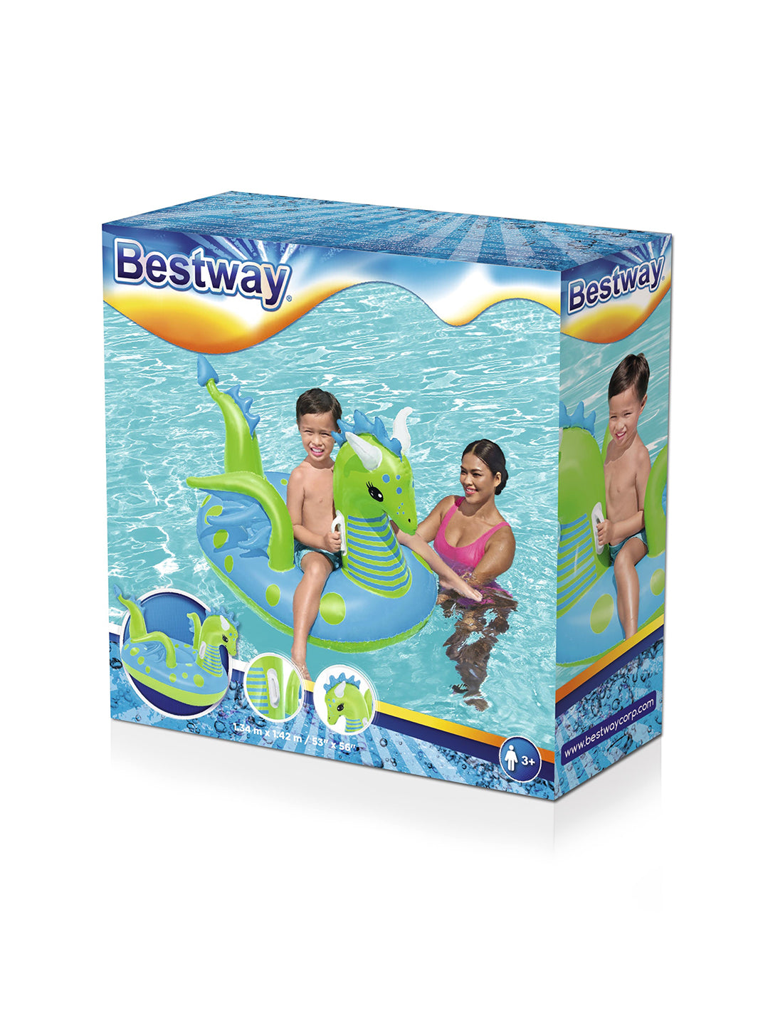 Flotador Montable Dragón Inflable Fantasy Ride-On 1.34 m x 1.42 m