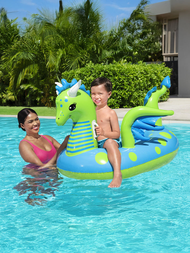 Flotador Montable Dragón Inflable Fantasy Ride-On 1.34 m x 1.42 m