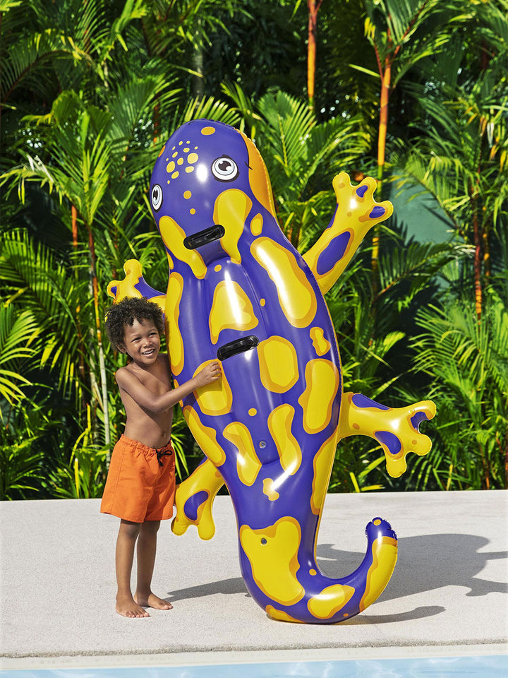 Flotador Montable Infantil Salamandra Inflable 2 Personas 1.80 m