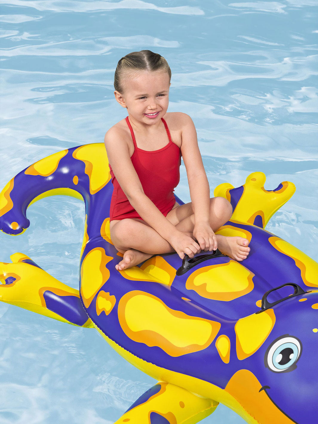 Flotador Montable Infantil Salamandra Inflable 2 Personas 1.80 m