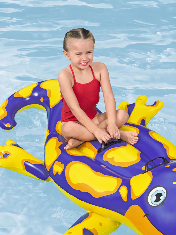 Flotador Montable Infantil Salamandra Inflable 2 Personas 1.80 m