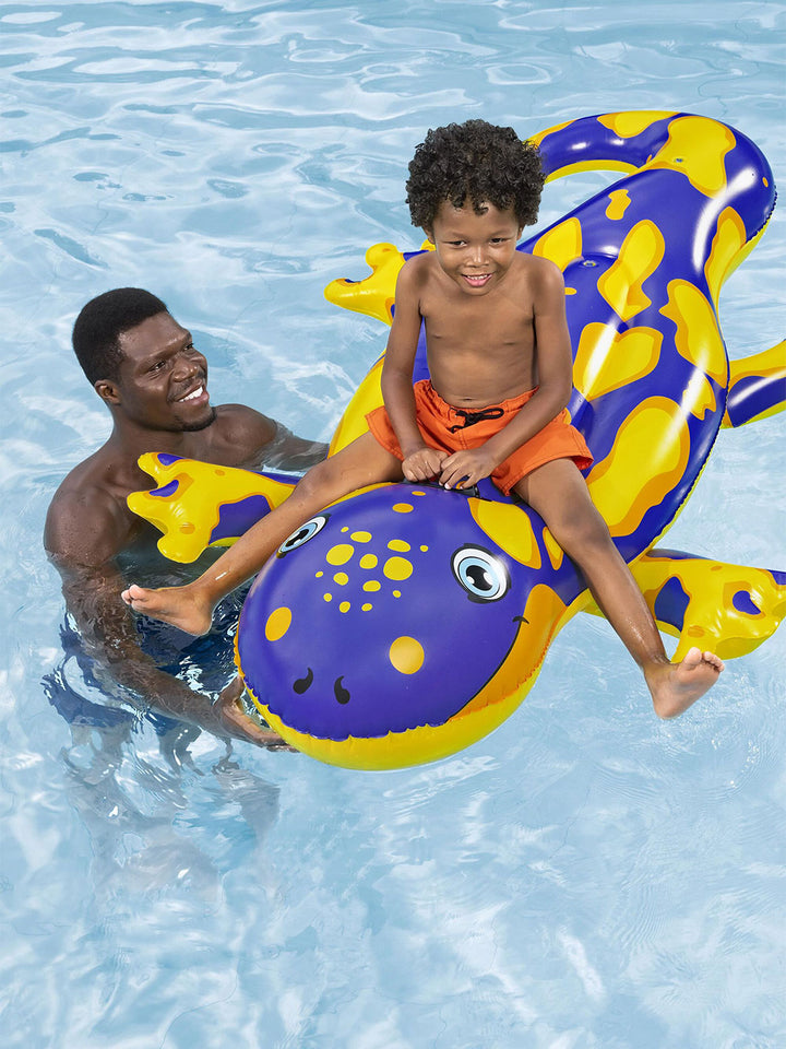 Flotador Montable Infantil Salamandra Inflable 2 Personas 1.80 m