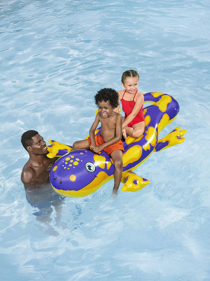 Flotador Montable Infantil Salamandra Inflable 2 Personas 1.80 m