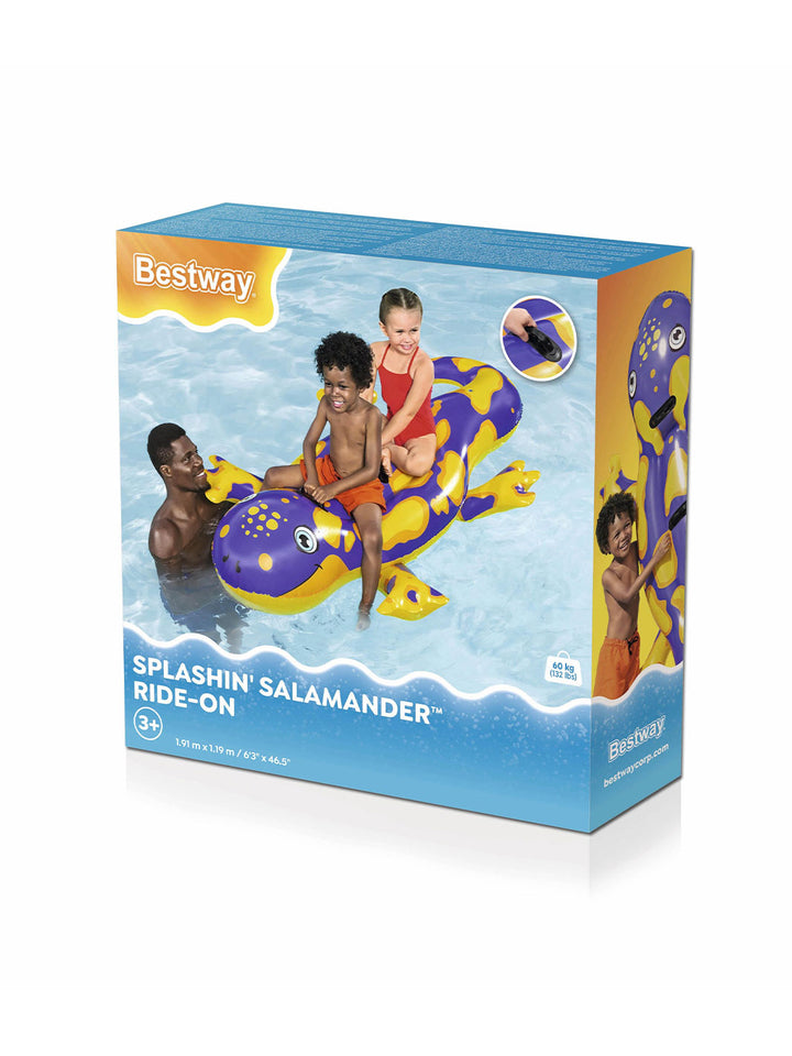 Flotador Montable Infantil Salamandra Inflable 2 Personas 1.80 m