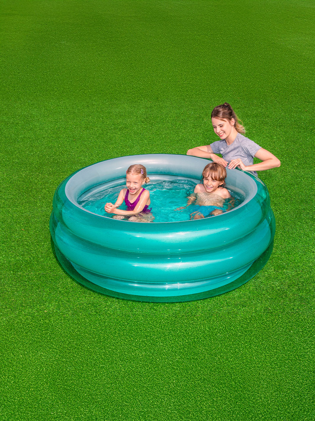 Alberca Inflable Bestway 3 Aros Metálicos 1.50 m x 53 cm