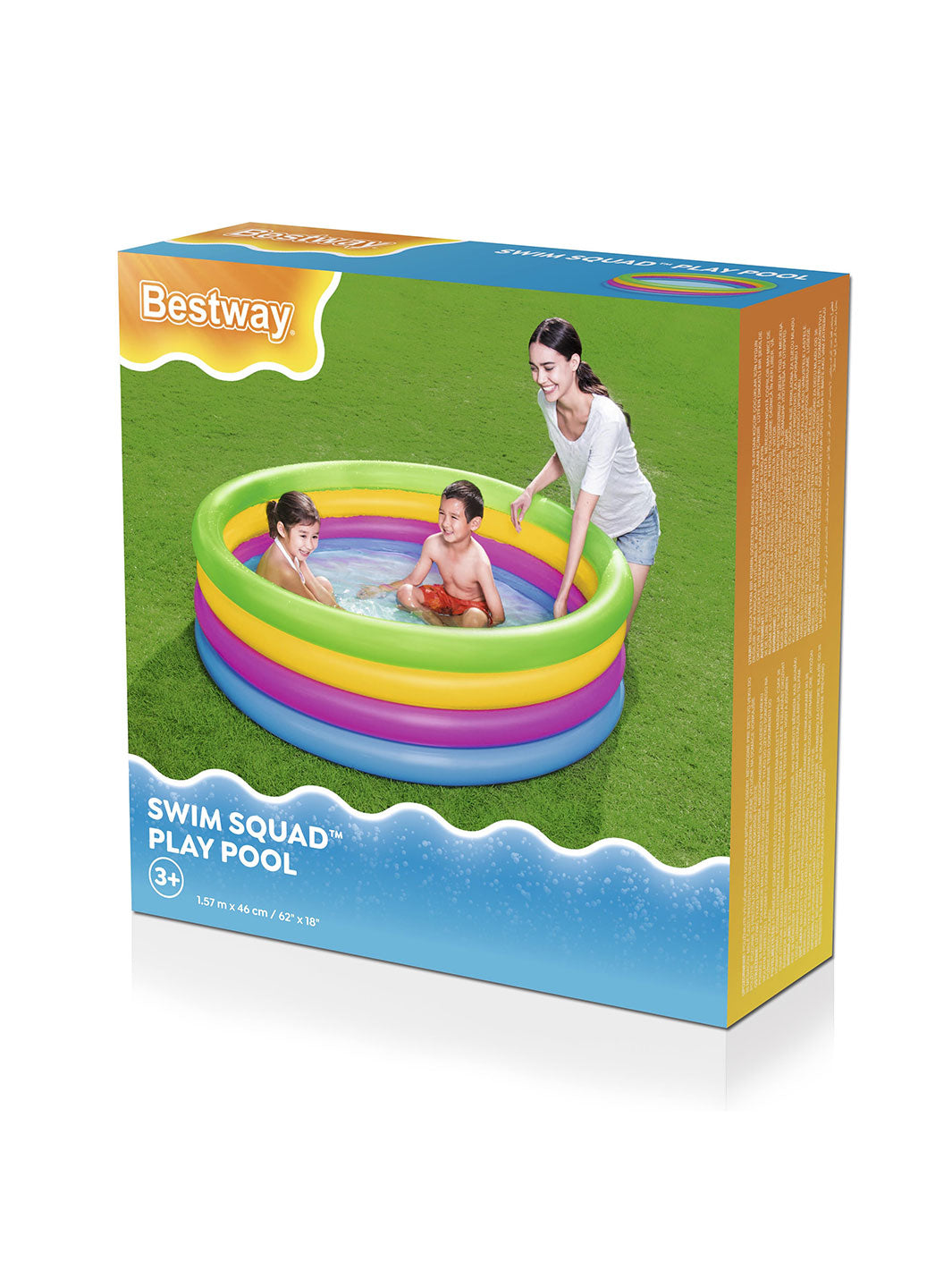 Alberca Inflable Infantil Bestway Swim Squad 1.57 m Multicolor