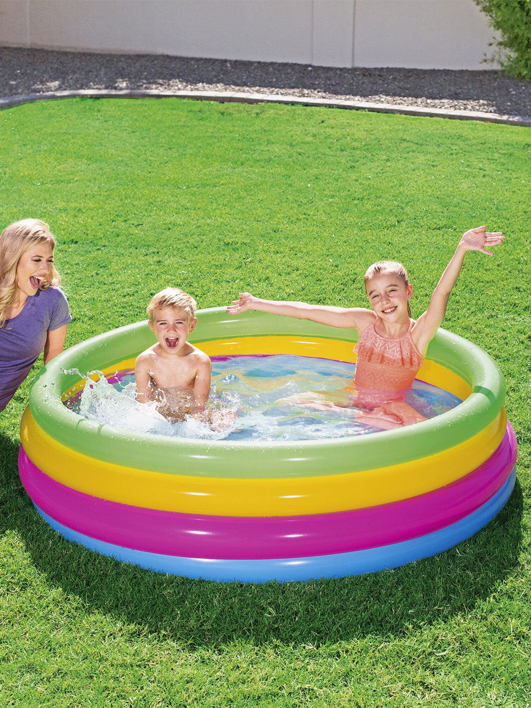 Alberca Inflable Infantil Bestway Swim Squad 1.57 m Multicolor
