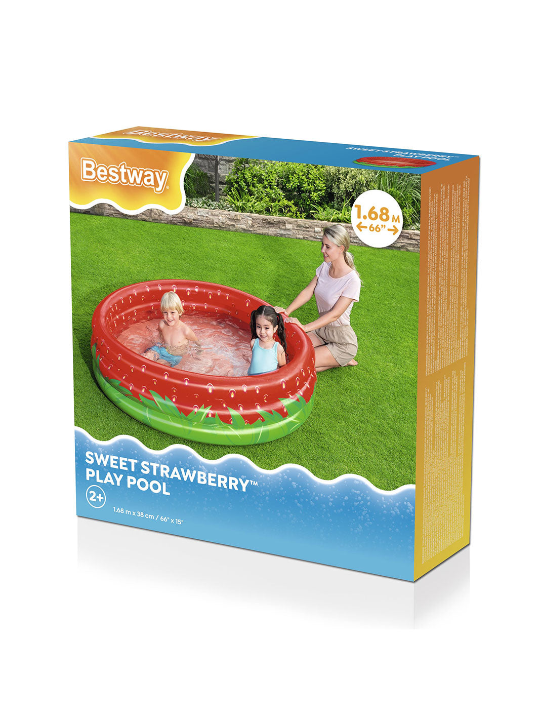 Alberca Inflable Infantil Bestway Sweet Strawberry 1.68 m