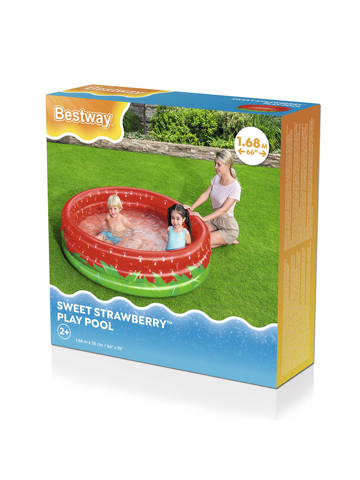 Alberca Inflable Infantil Bestway Sweet Strawberry 1.68 m
