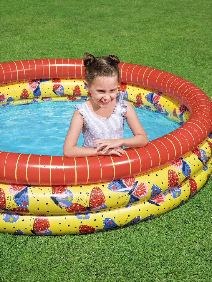 Alberca Inflable Infantil Bestway Beautiful Butterfly 1.68 m