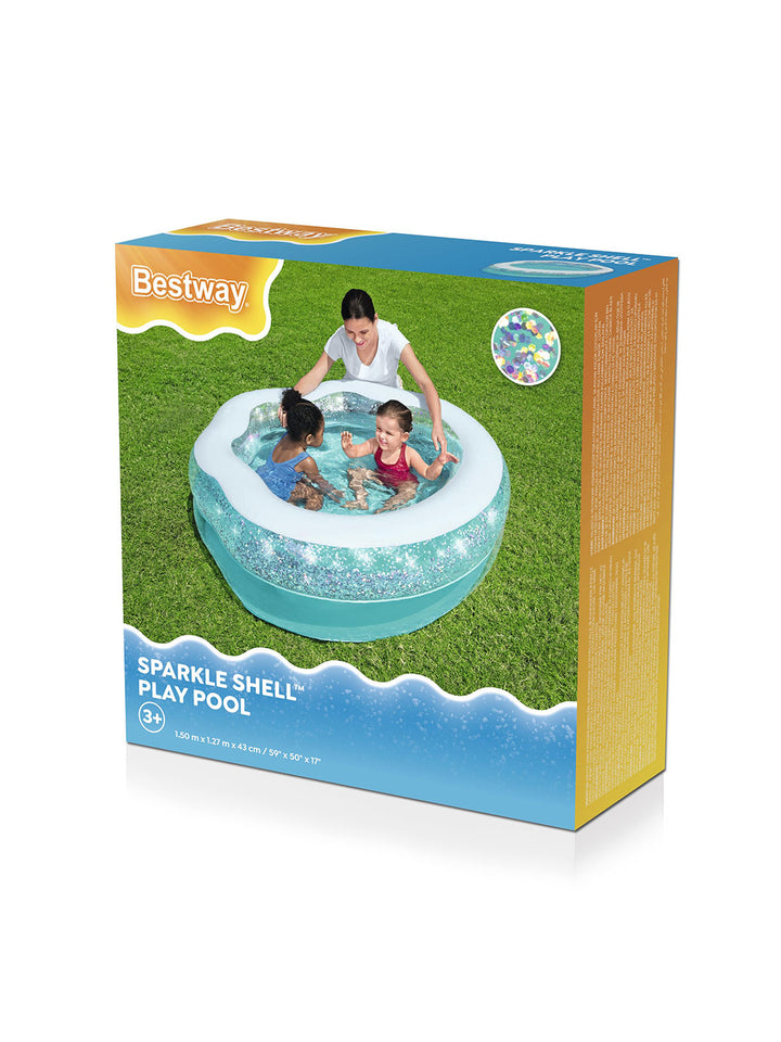 Alberca Inflable Infantil Bestway Sparkle Shell 1.50 m con Brillos