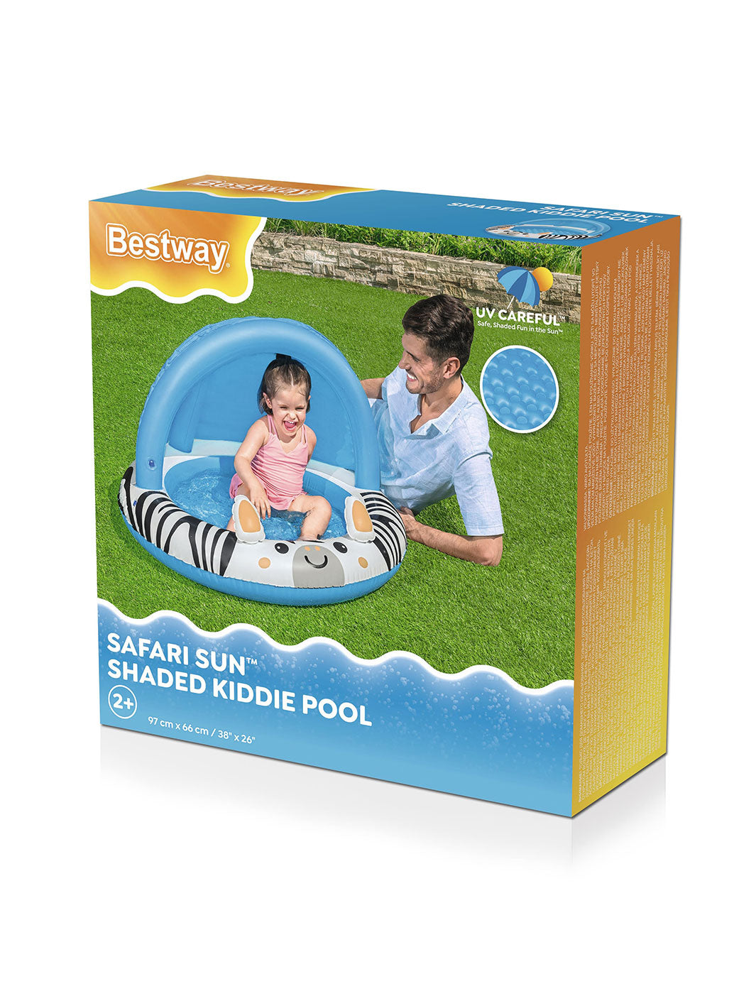 Alberca Inflable Infantil Bestway Safari Sun 97 cm con Sombra
