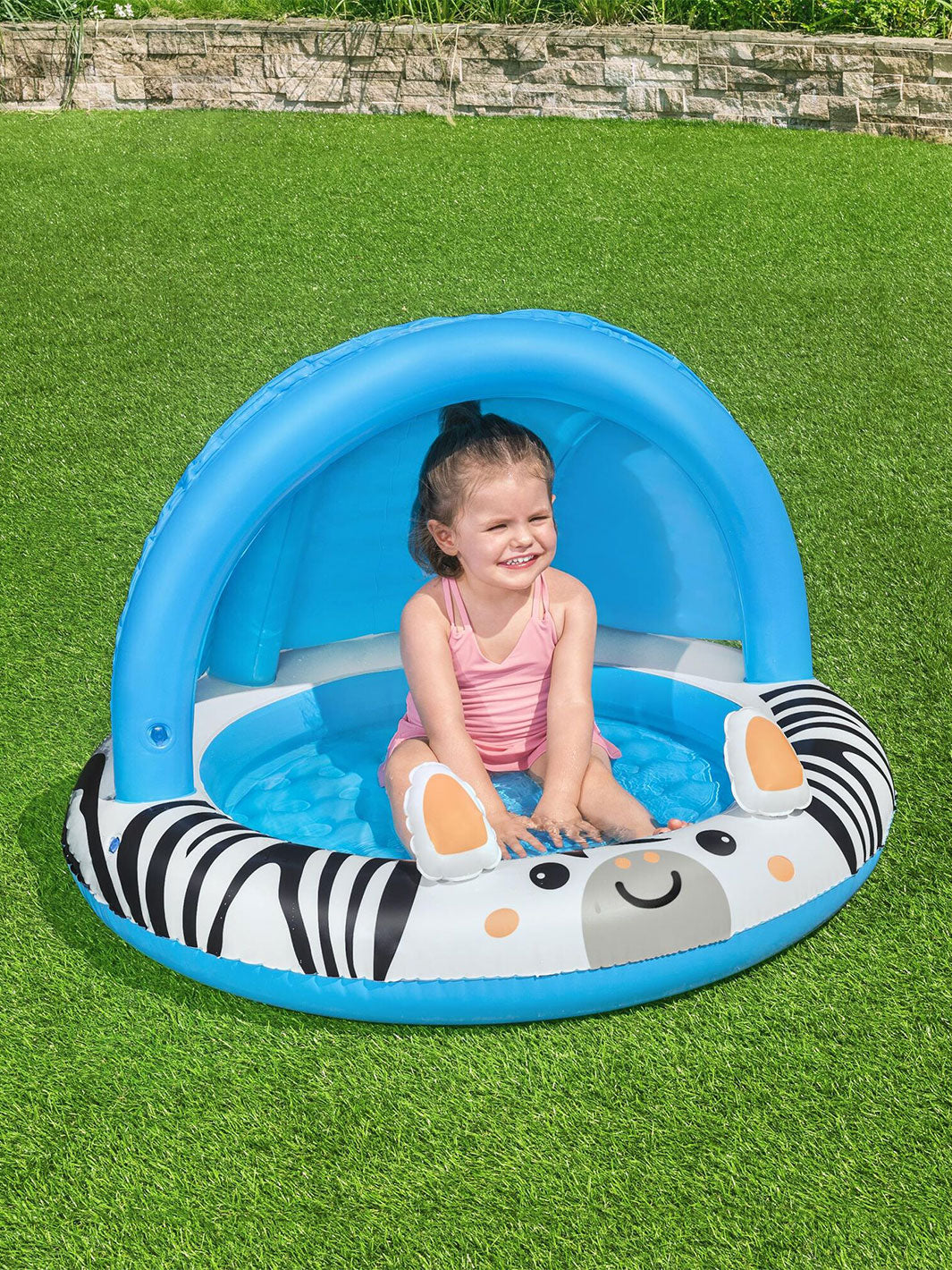 Alberca Inflable Infantil Bestway Safari Sun 97 cm con Sombra