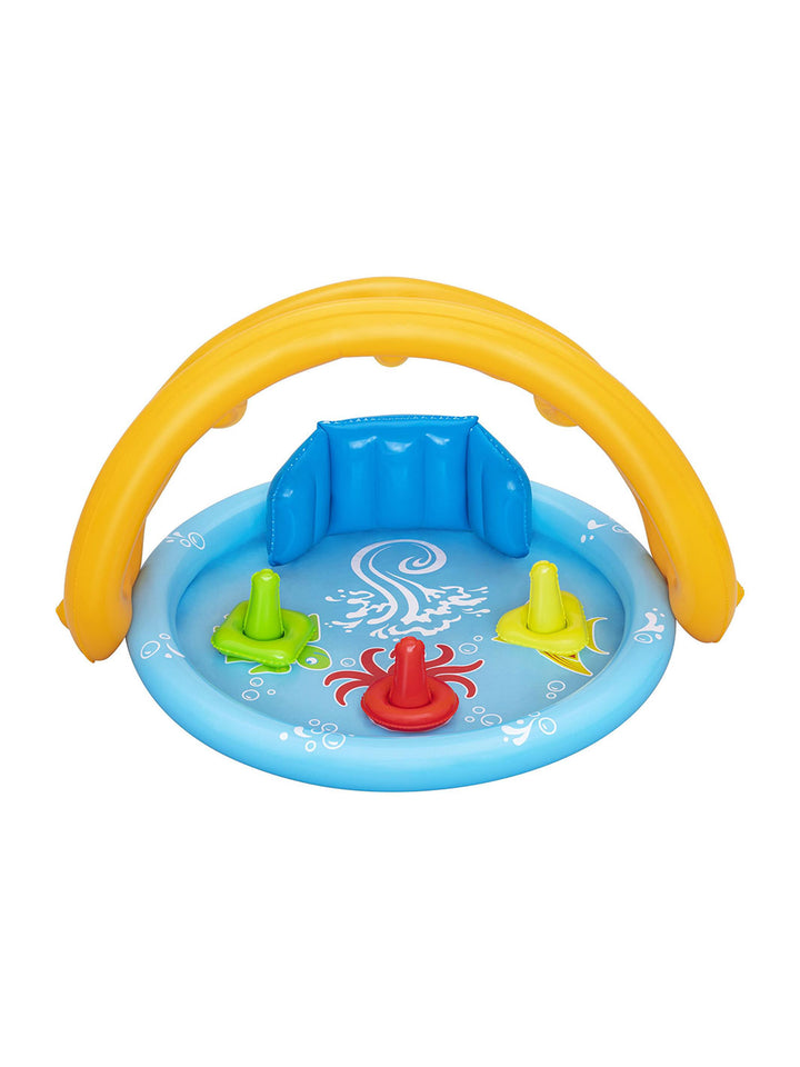 Alberca Inflable Bestway Lil' SeaShapes con Toldo para Bebé 1.12 m