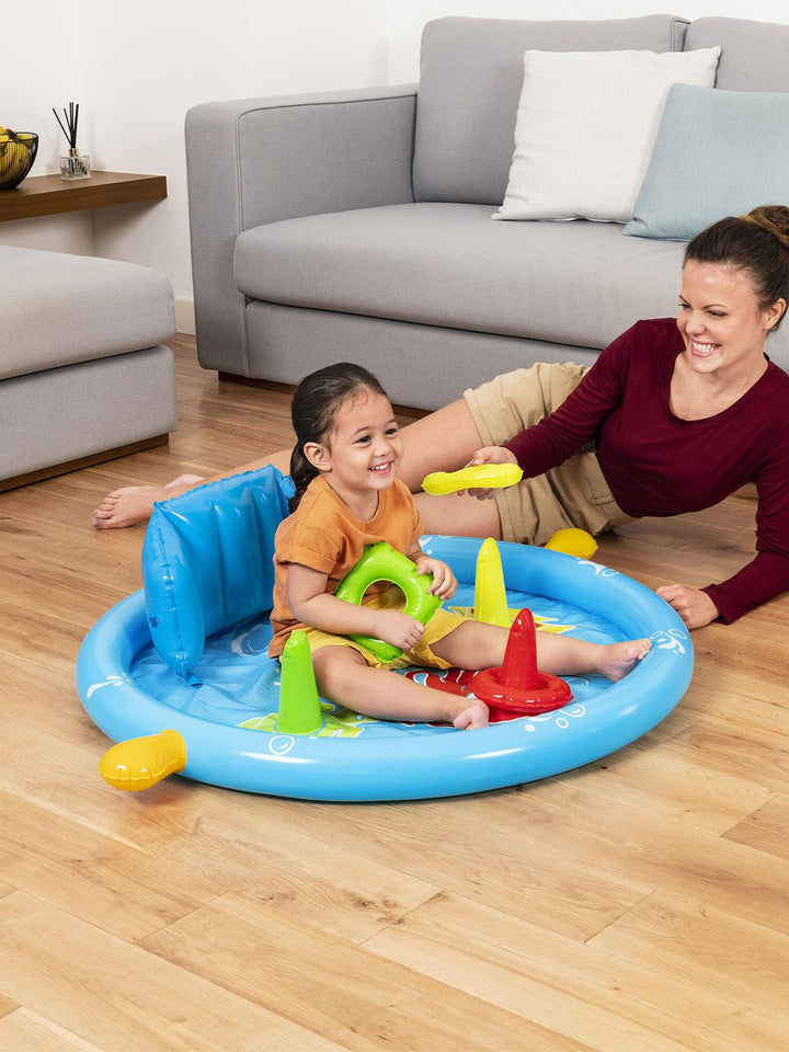Alberca Inflable Bestway Lil' SeaShapes con Toldo para Bebé 1.12 m