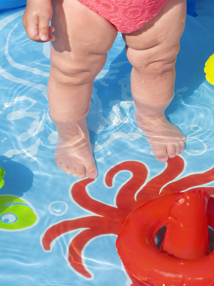Alberca Inflable Bestway Lil' SeaShapes con Toldo para Bebé 1.12 m