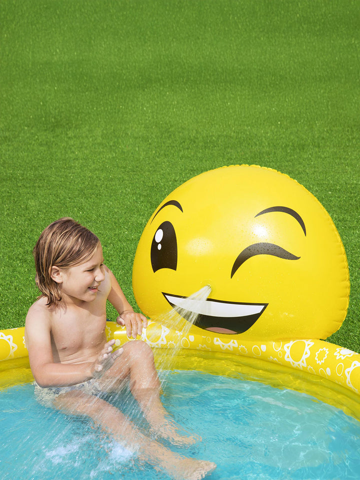 Alberca Inflable Infantil Bestway Summer Smiles 1.65 m con Rociador