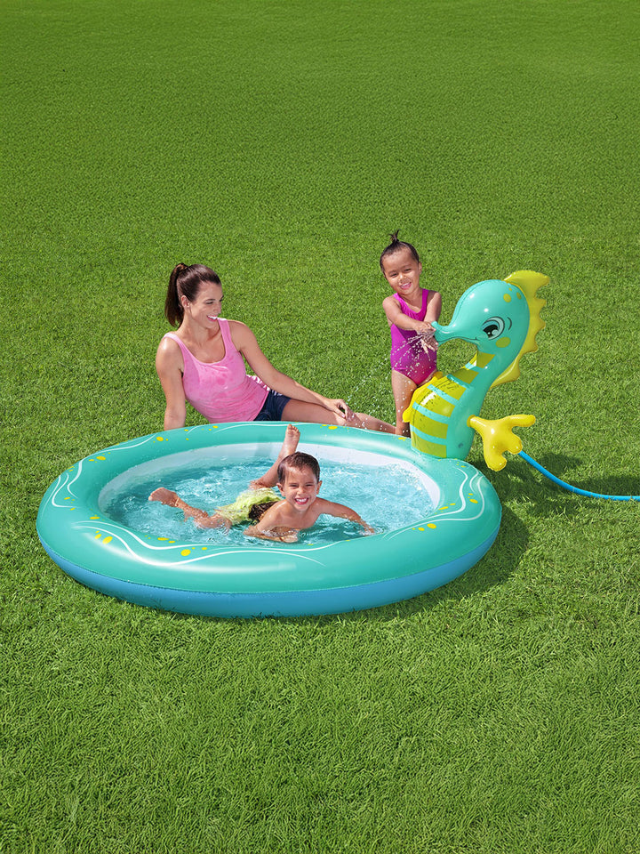 Alberca Inflable Bestway Caballito de Mar con Rociador 1.88 m