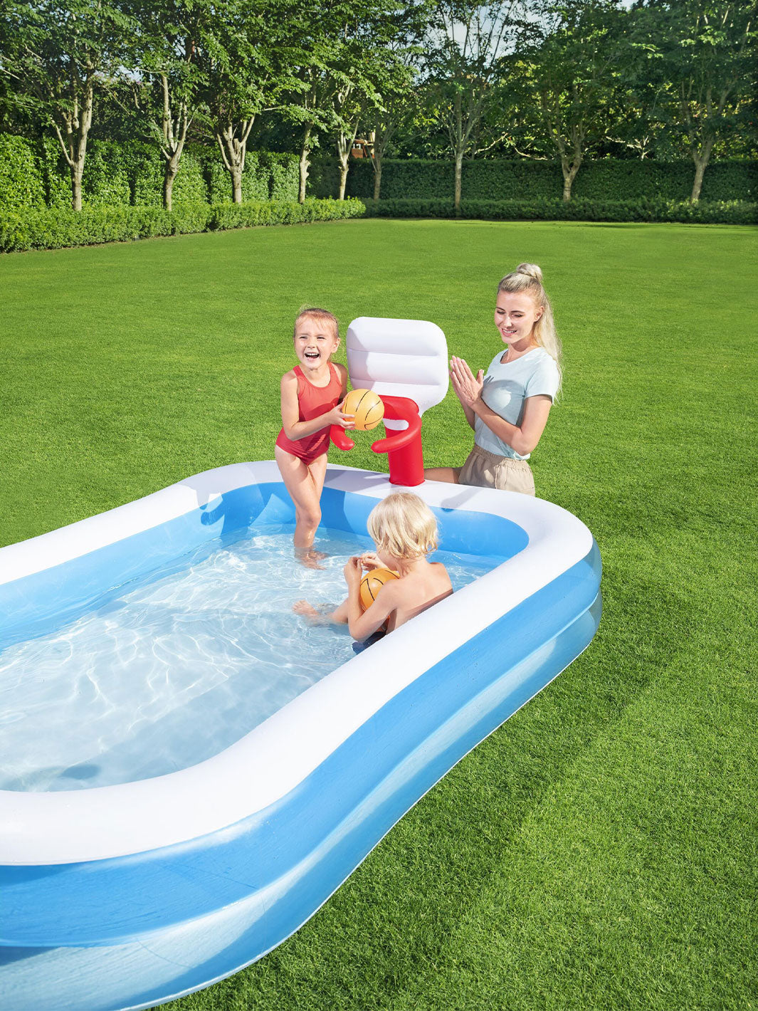 Alberca Inflable Bestway con Canasta de Basketball 2.51 m