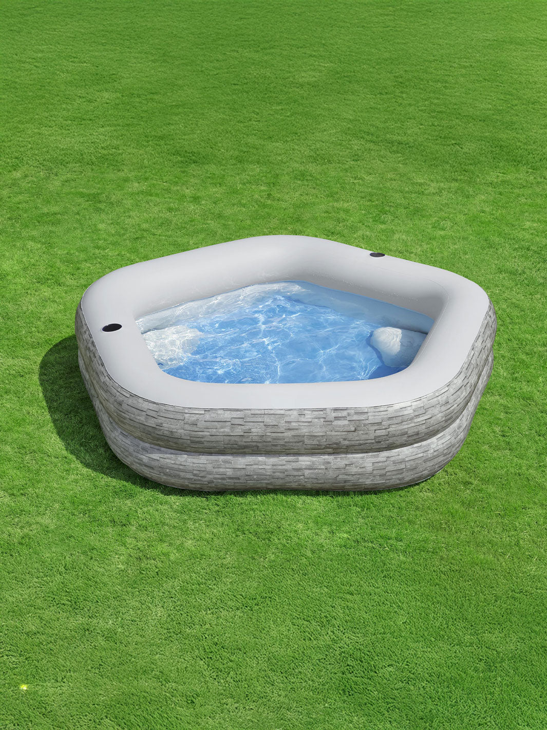 Alberca Inflable Familiar Bestway TruPrint Stone 2.13 m x 2.06 m