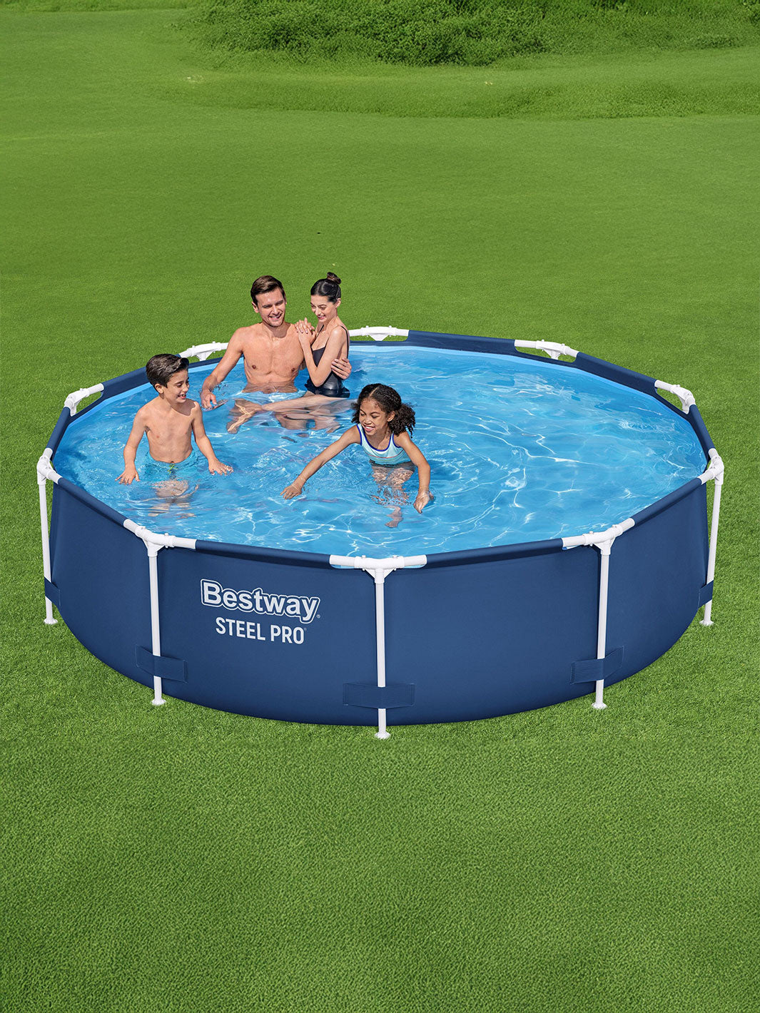 Alberca Redonda Bestway Steel Pro 3.05 m x 76 cm Estructura Metálica