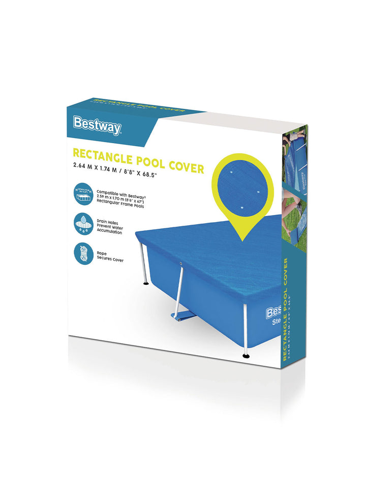 Cubierta Rectangular Bestway 2.59 m x 1.70 m para Alberca Estructural