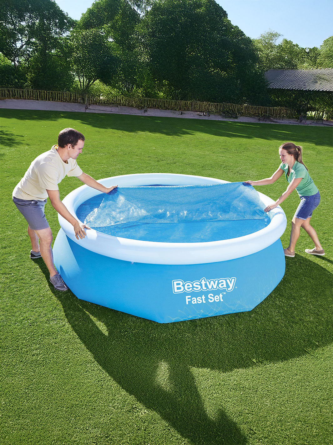Cobertor Solar Redondo Bestway 2.89 m para Albercas 3.05 m