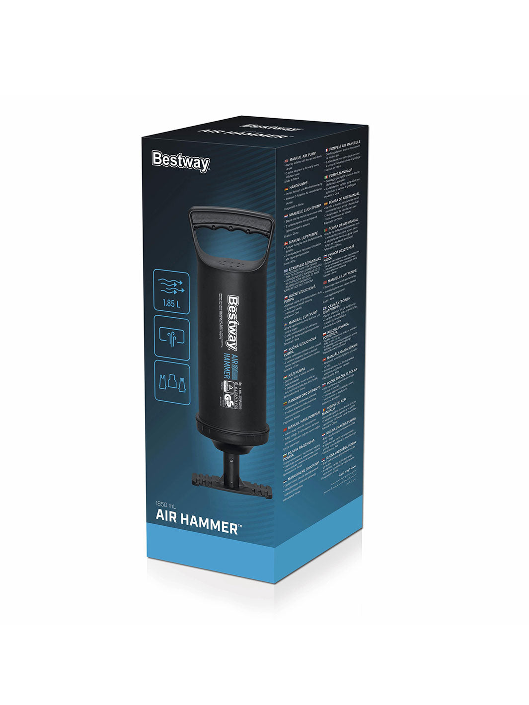 Bomba de Aire Manual Bestway Air Hammer 1850 ml 36 cm