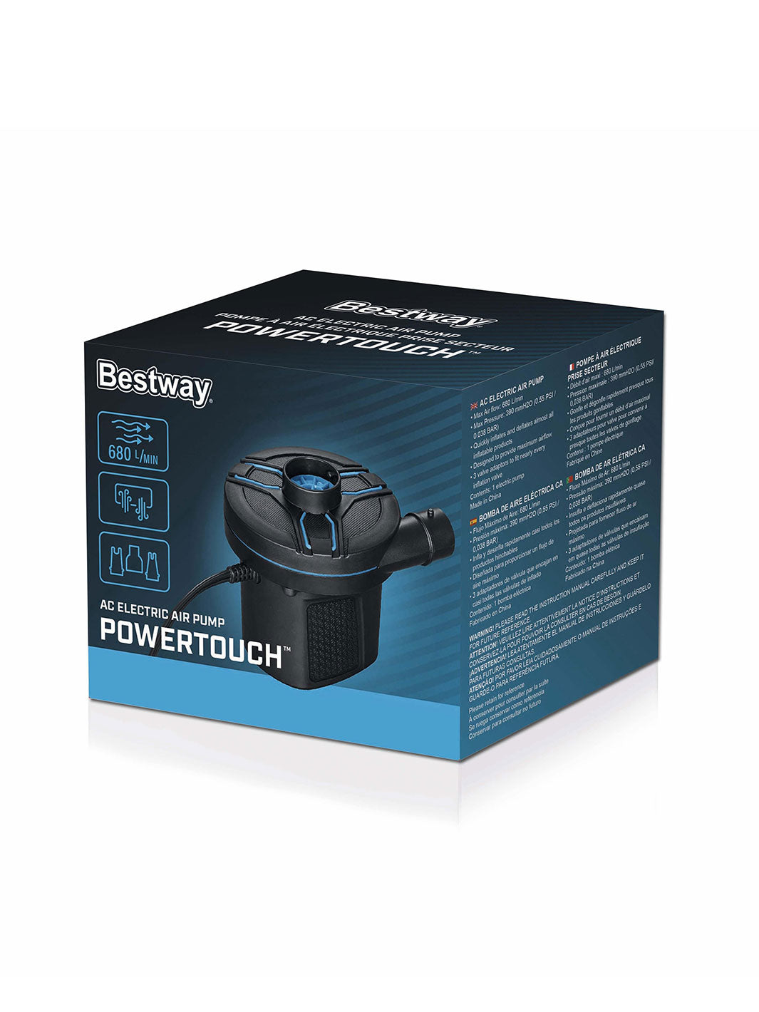 Bomba de Aire Eléctrica Bestway PowerTouch AC 680 L/min