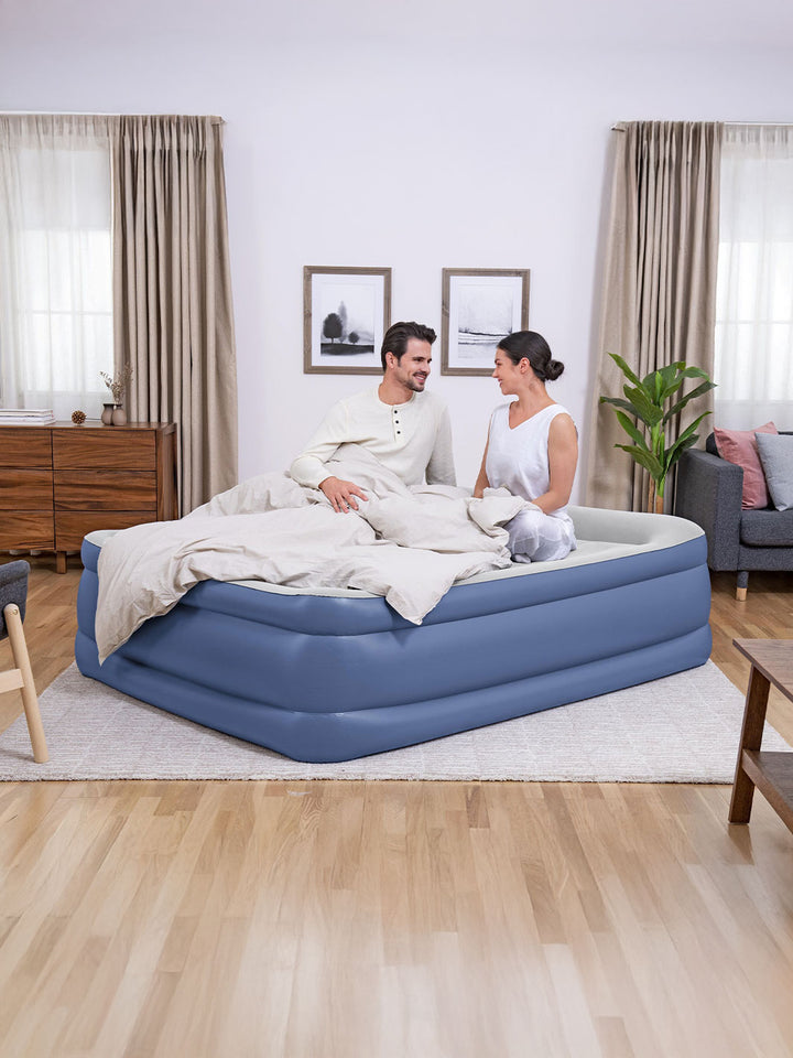 Colchón Inflable Queen Bestway Tritech 56 cm con Bomba Eléctrica