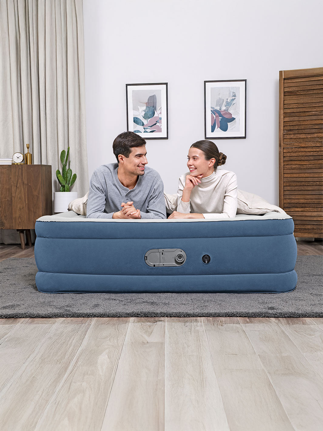 Colchón Inflable Queen Bestway AlwayzAire 2.03 m x 1.52 m x 46 cm