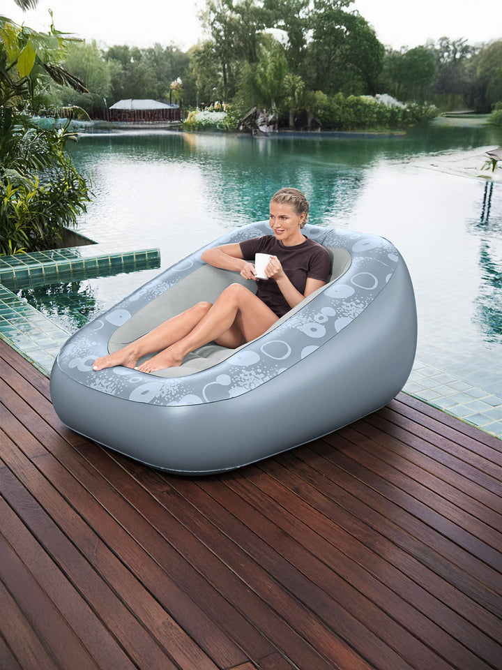 Sillón Inflable Bestway Comfi Cube Deluxe 1.52 m Interior y Exterior