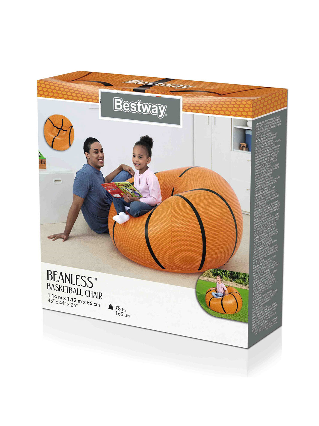 Sillón Inflable Infantil Bestway Beanless Diseño Balón 1.14 m