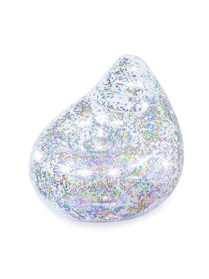 Sillón Inflable Bestway Glitter Dream 72 cm con Brillos Plateados