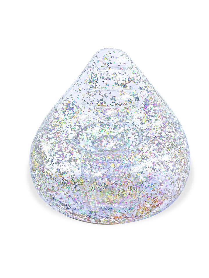 Sillón Inflable Bestway Glitter Dream 72 cm con Brillos Plateados