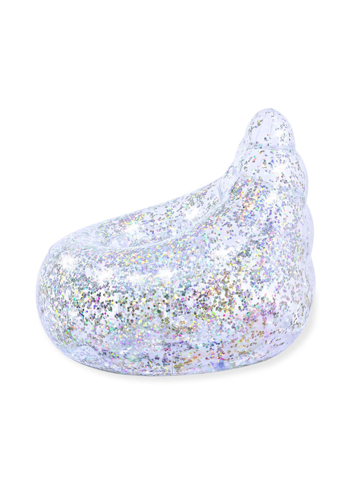 Sillón Inflable Bestway Glitter Dream 72 cm con Brillos Plateados