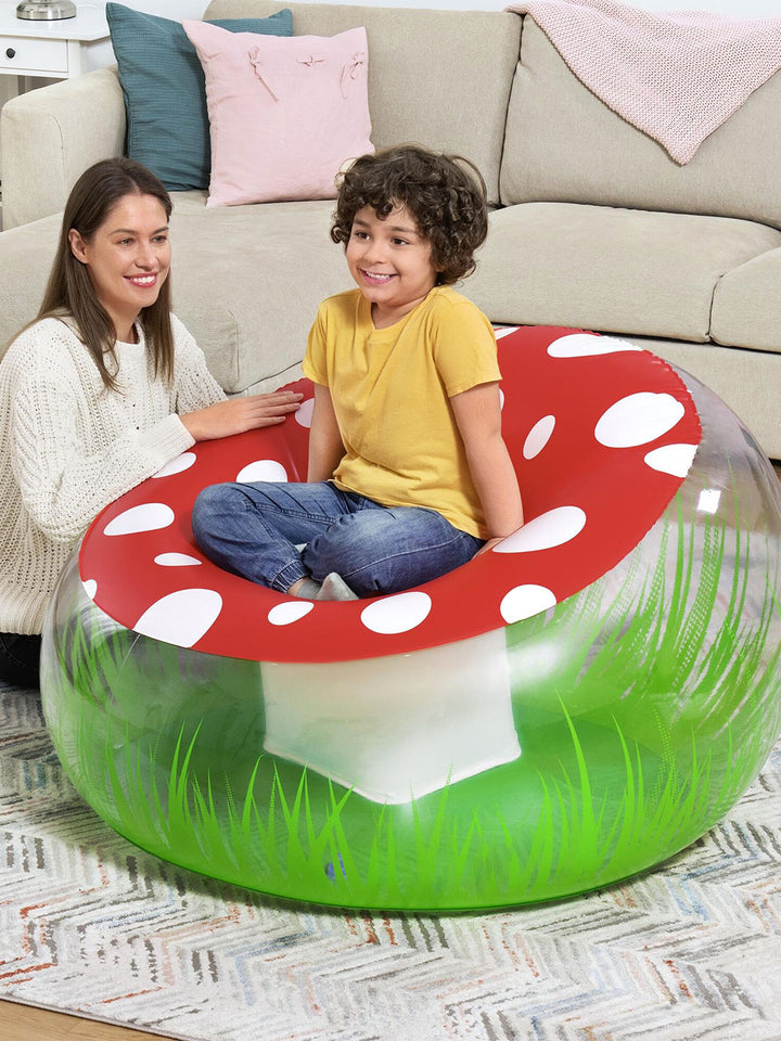 Sillón Inflable Infantil Bestway Mighty Mushroom 1.12 m