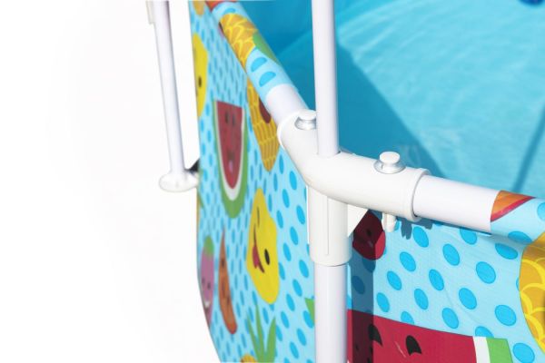 Conjunto de piscina circular sobre superficie Chapoteos a la sombra Steel Pro™ UV Careful™ de Bestway®