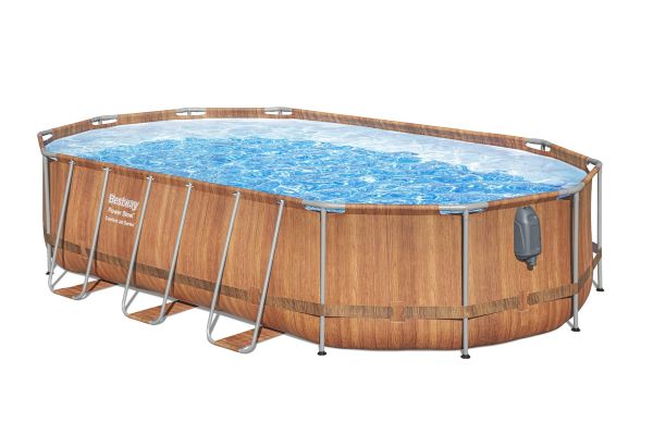 Juego de piscina elevada Bestway® Power Steel® Comfort Jet Series™ 6,10 mx 3,66 mx 1,22 m