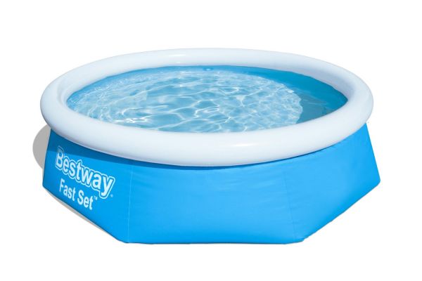 Conjunto de piscina inflable circular de 244cm x 66 cm Fast Set™ de Bestway®