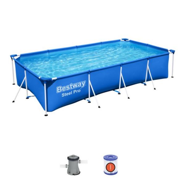 Steel Pro ™ Juego de piscina de 13in1in x 6in11in x 32 in/4.00m x 2.11m x 81cm